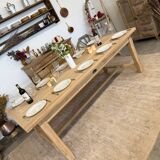 Large farmhouse table with 2 extensions and 2 drawers