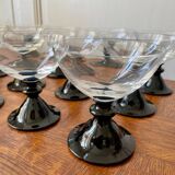 Set of 12 retro dessert cups