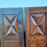 2 pairs of 19th century walnut doors