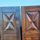 2 paires de portes 19 ème en noyer