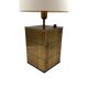 Hollywood regency brass table lamp base, Romeo Rega Italy, 1970s
