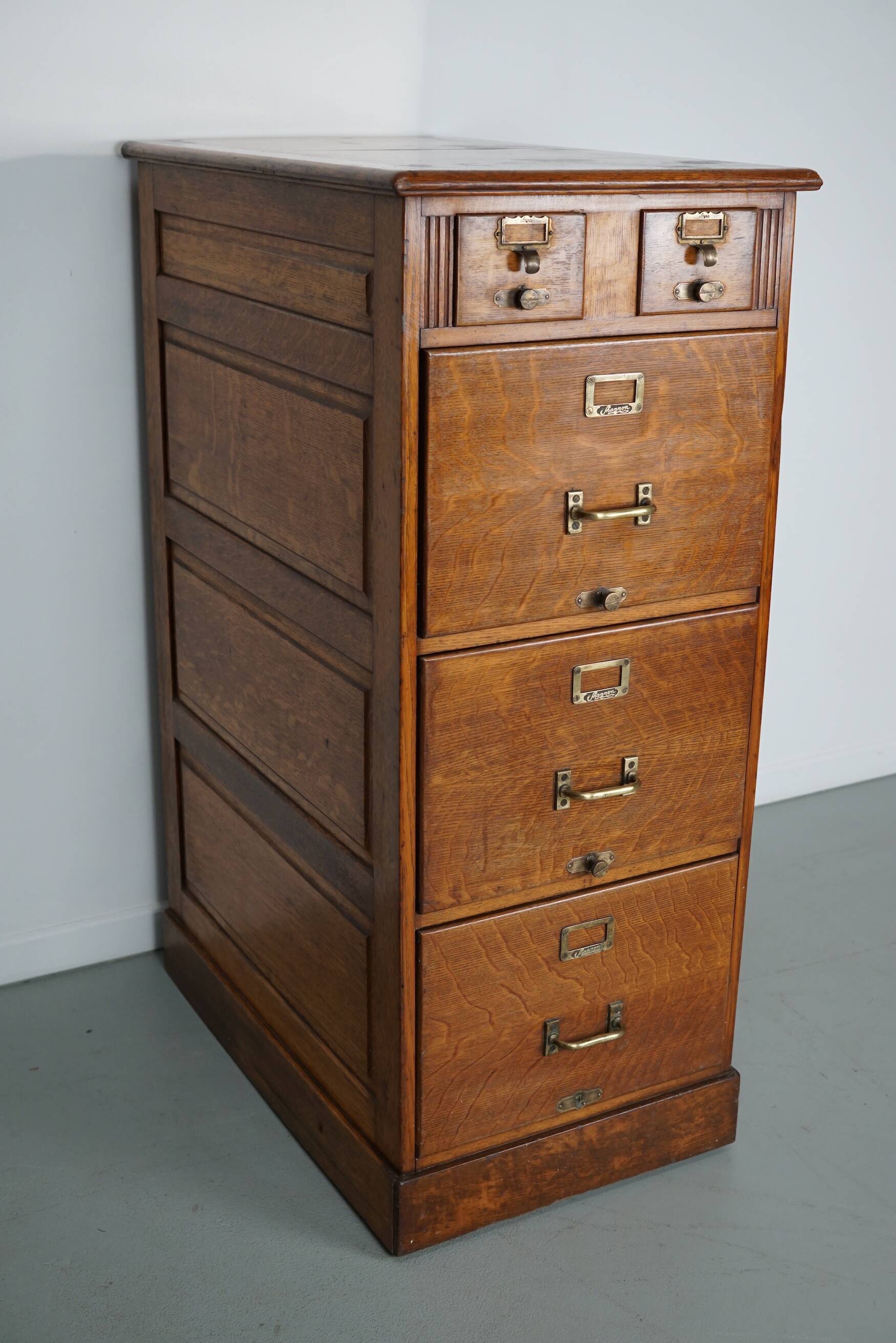 French Oak Apothecary Cabinet / Filing Cabinet, 1920/30s