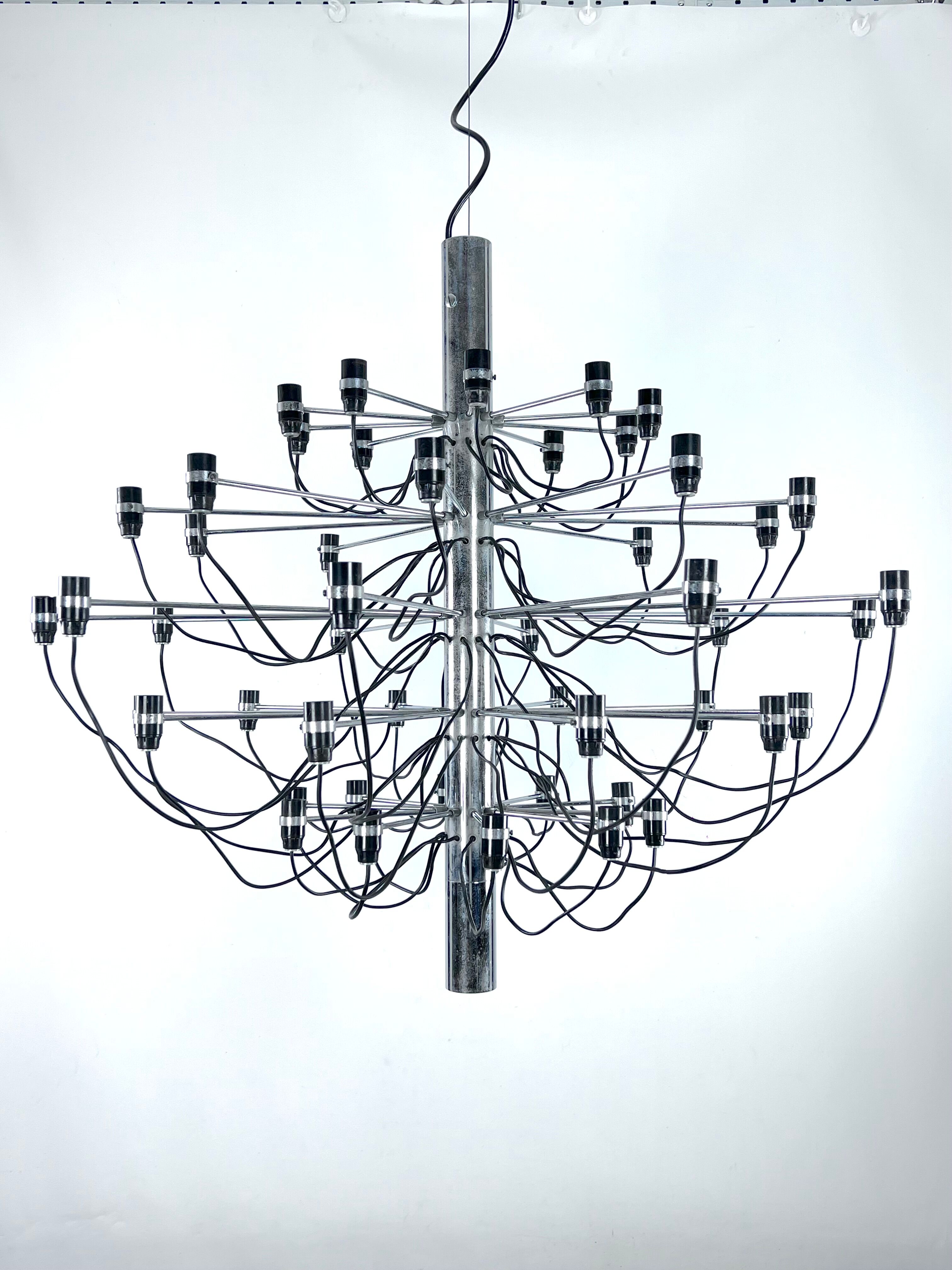 Chandelier 2097 by Gino Sarfatti for Arteluce Italy 1958
