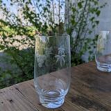 Verres anciens à orangeade