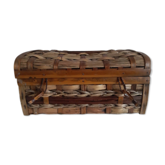 Wicker rattan suitcase