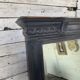 Wooden mirror with juice patina