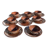 8 cups and saucers Digoin