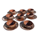 8 cups and saucers Digoin