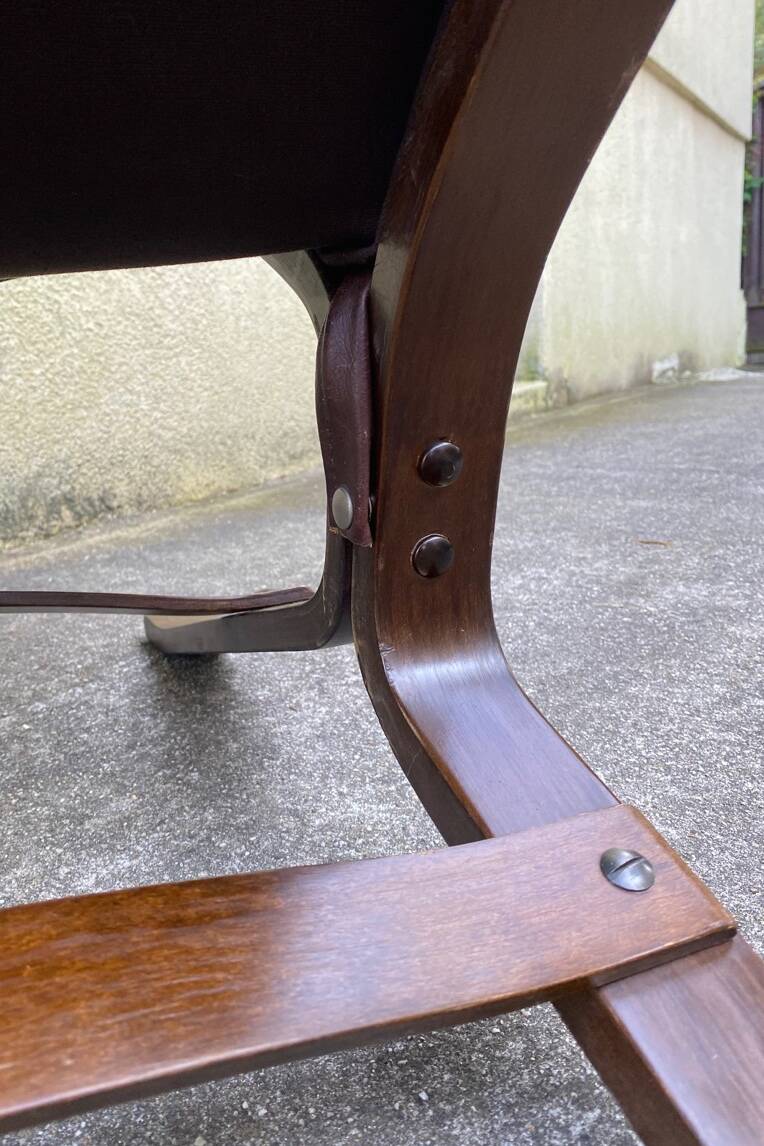 Siesta designer armchair, Scandinavian, leather, 1960s, 70s