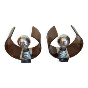 Appliques plexiglas 1970