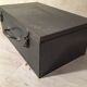 A crate, box or metal suitcase in undue style 60/70