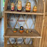Rattan shelf