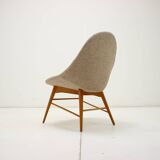 Fauteuil de salon 1960s Miroslav Navratil Shell , Tchécoslovaquie