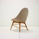 1960s Miroslav Navratil Shell Lounge Chair, Czechoslovakia