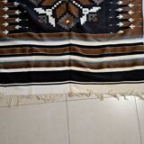 Jeté de lit ou plaid artisanal mexicain