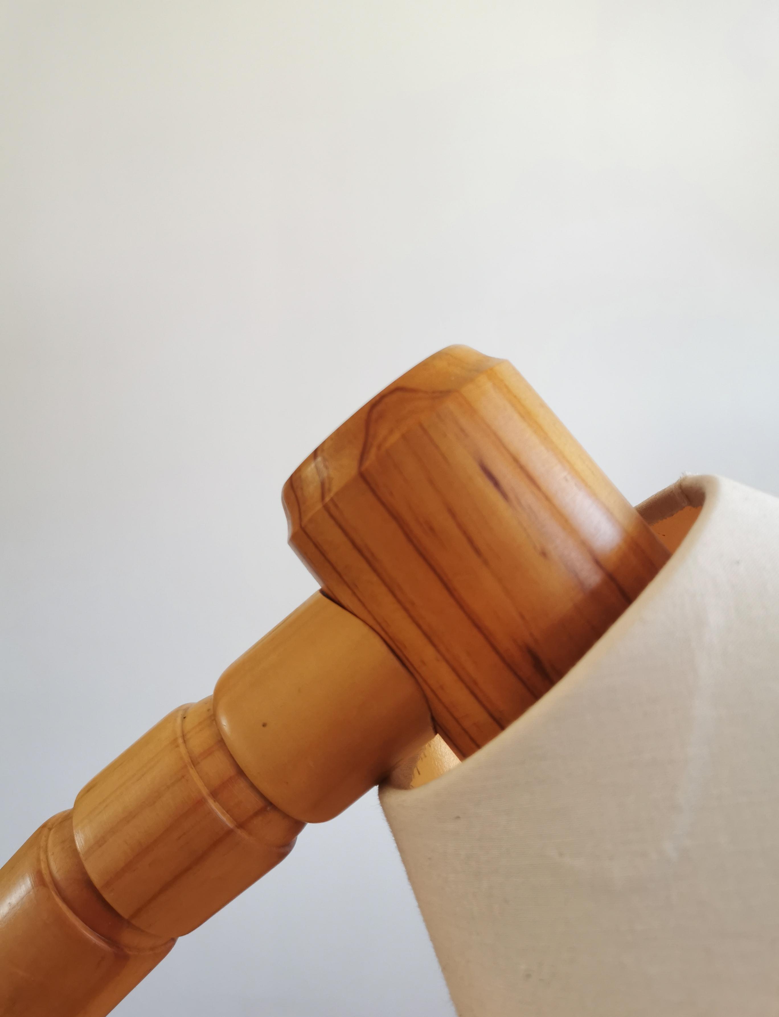 Scandinavian articulated pine lamp