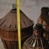 Lot de 4 bonbonnes dame jeanne ancienne