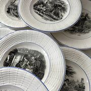 Complete set of 12 plates Digoin Sarreguemines – The 12 months (1900-1920)