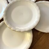 6 assiettes plates en porcelaine de Limoges signé P.Dessagne en très bon ét