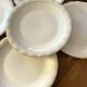 6 Limoges porcelain dinner plates signed P. Dessagne in very good condition