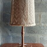 Lampe vintage en macramé