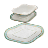 Saucière et ramequin porcelaine