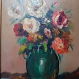 Old painting bezard bouquet of flowers