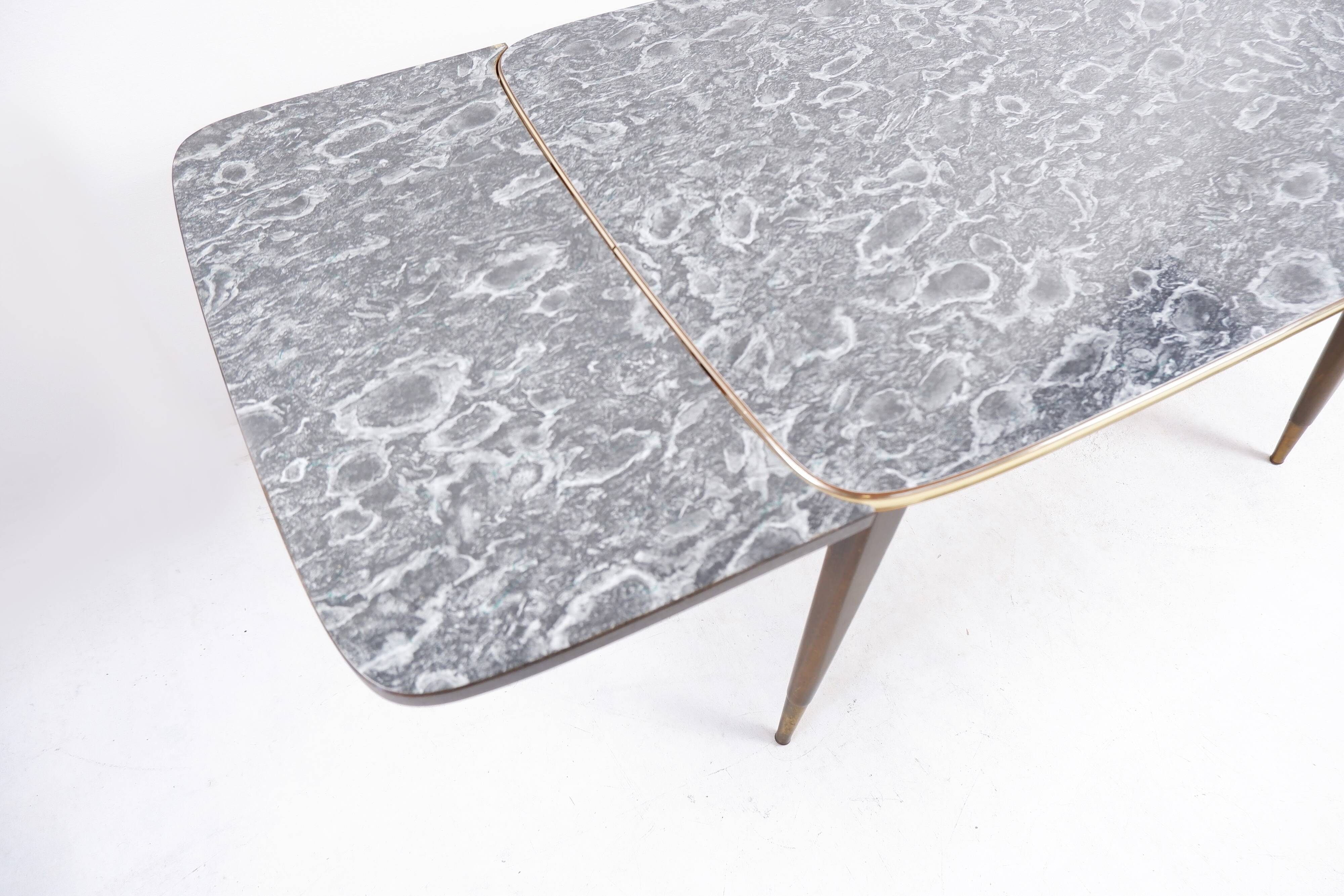 Dining table with extendable top, 1970s