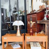 Vintage Simat bedside tables in elm – 1970