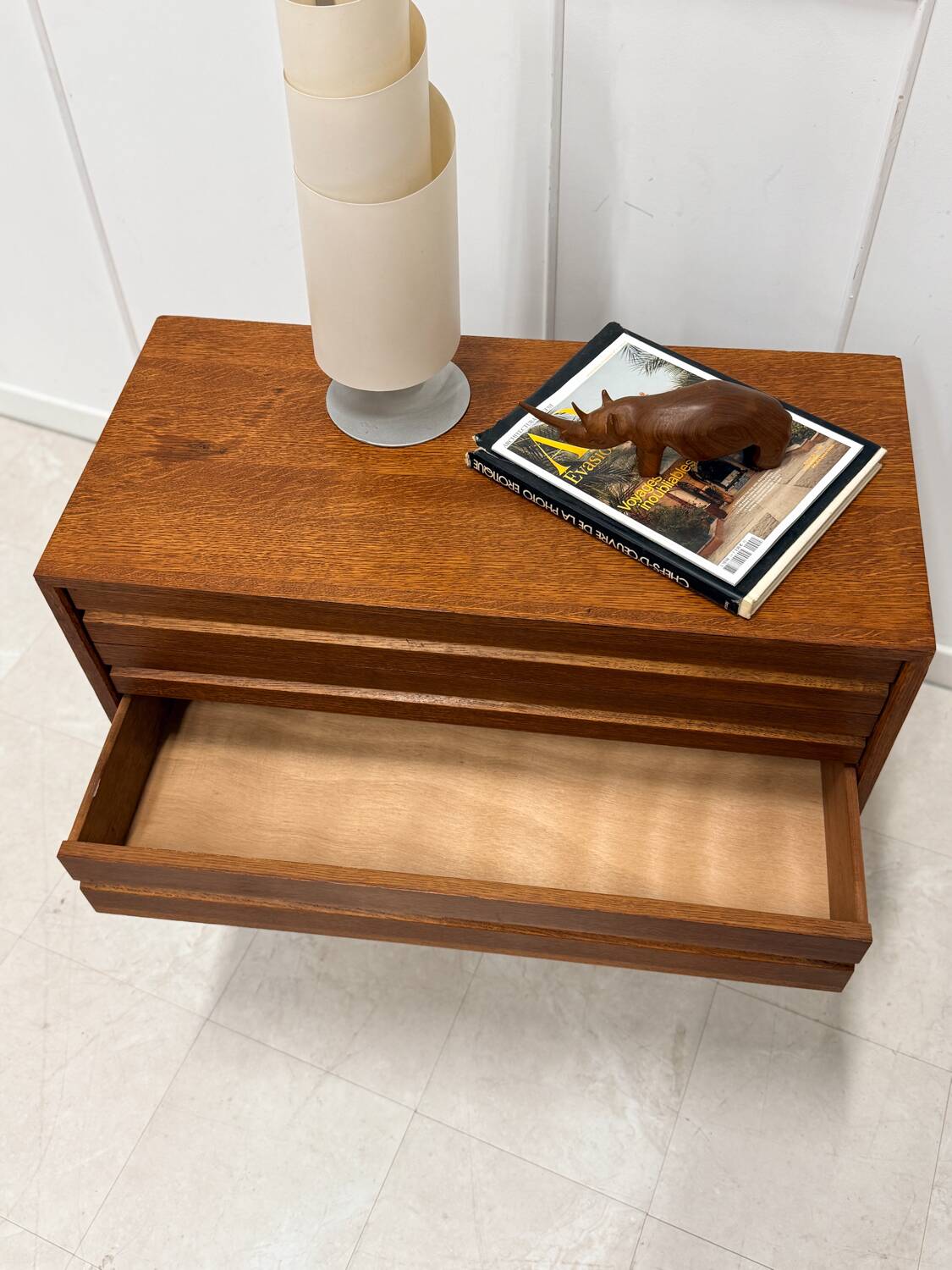 Teak chest of drawers