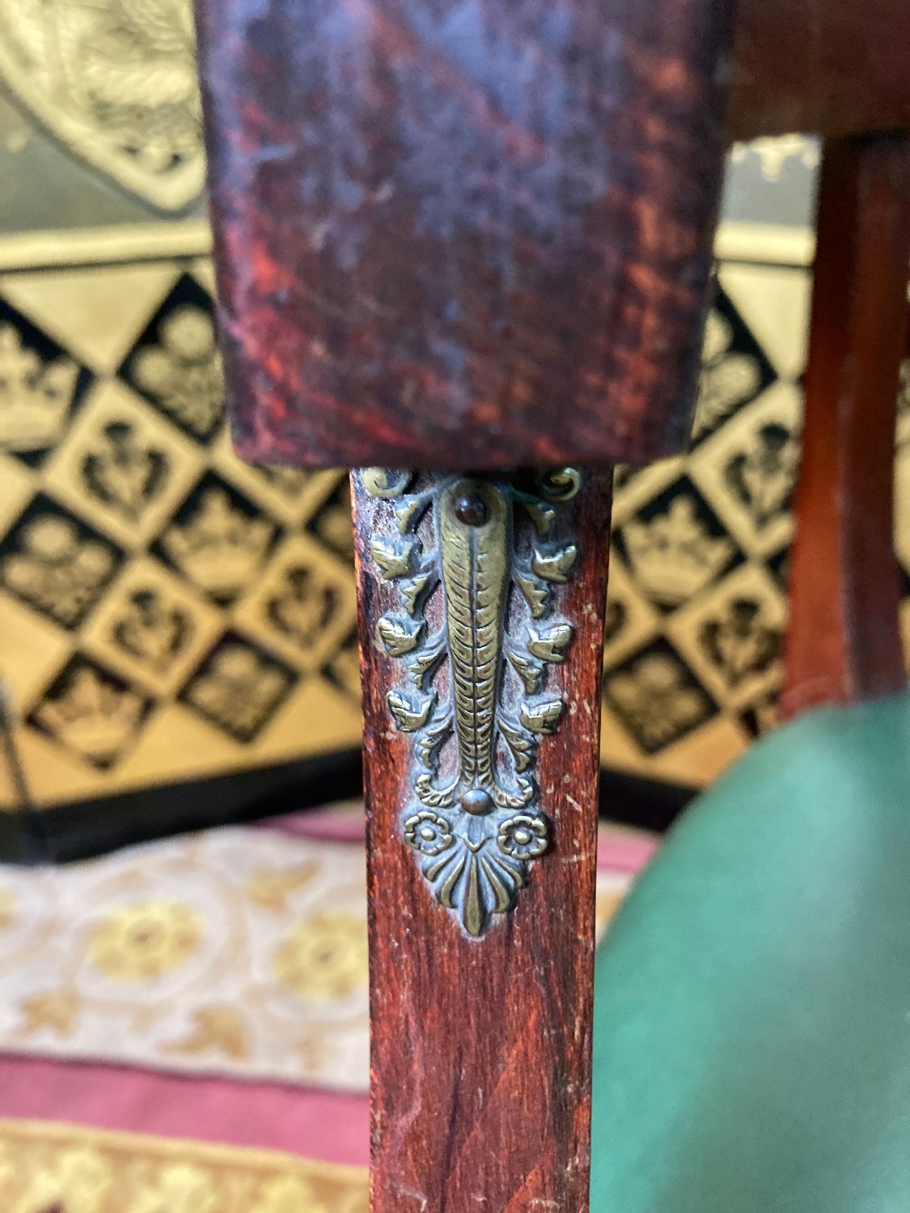 Office armchair empire style / louis XVI