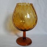 Amber glass or crystal bowl