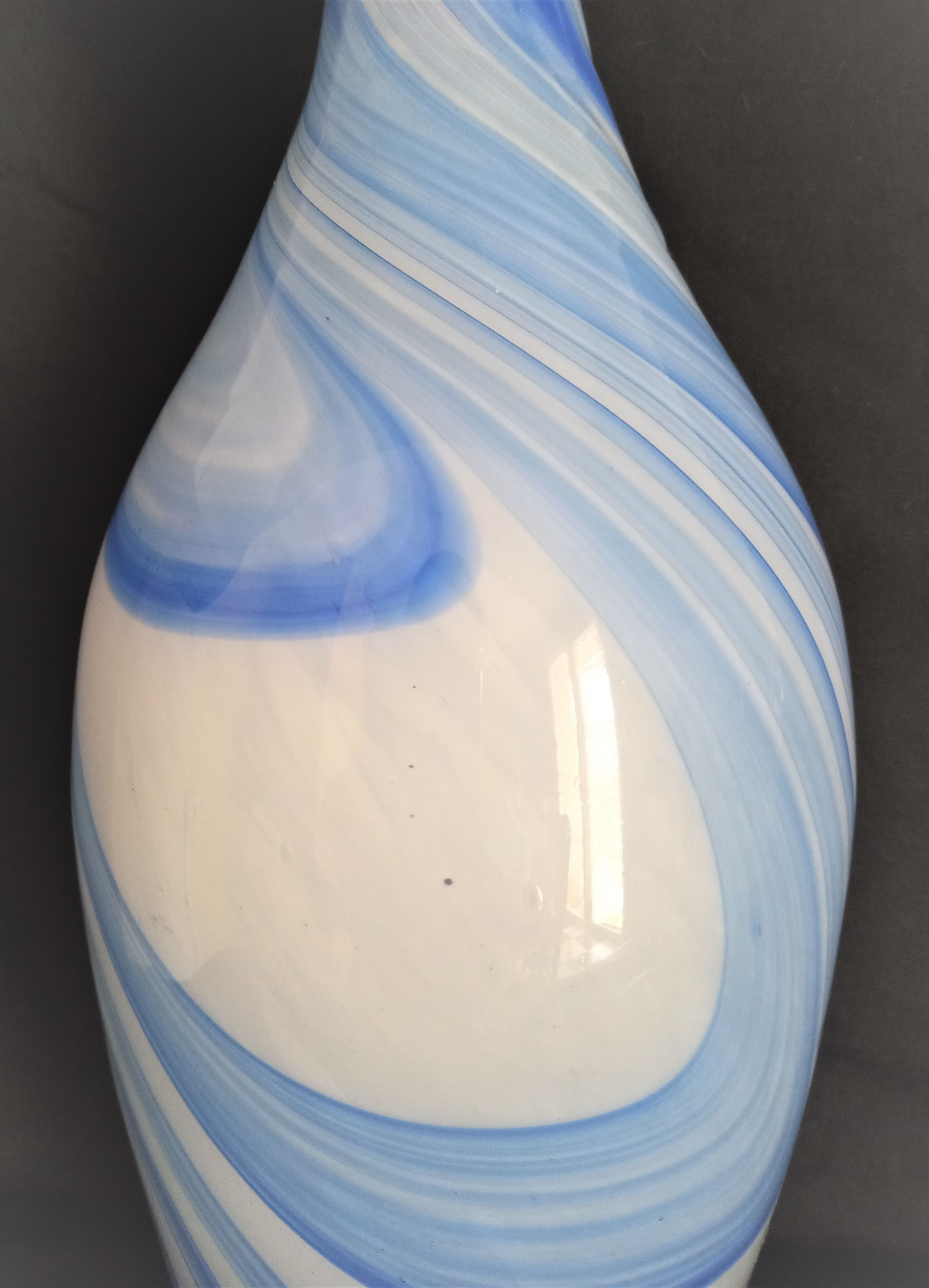 Large Murano glass soliflore vase, H - 38 cm.