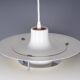 Louis Poulsen PH5 white hanging lamp, 1970s