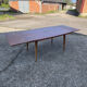 Table avec rallonges en teck, style scandinave, édition eros, vers 1960, dimensions 227x 90 cm