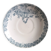 Assiette Saint Amand Lebacqz & Bouchart décor Colombier, début 20ème