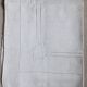 Drap ancien brodé en coton/lin monogrammé BL