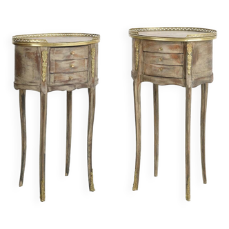 Pair of Louis XV style side tables