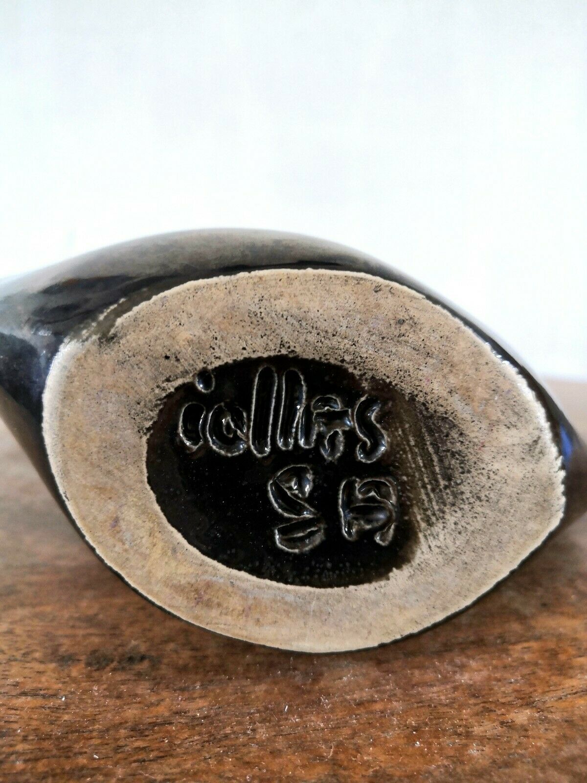 Jacques Idlas vase with relief design 60s
