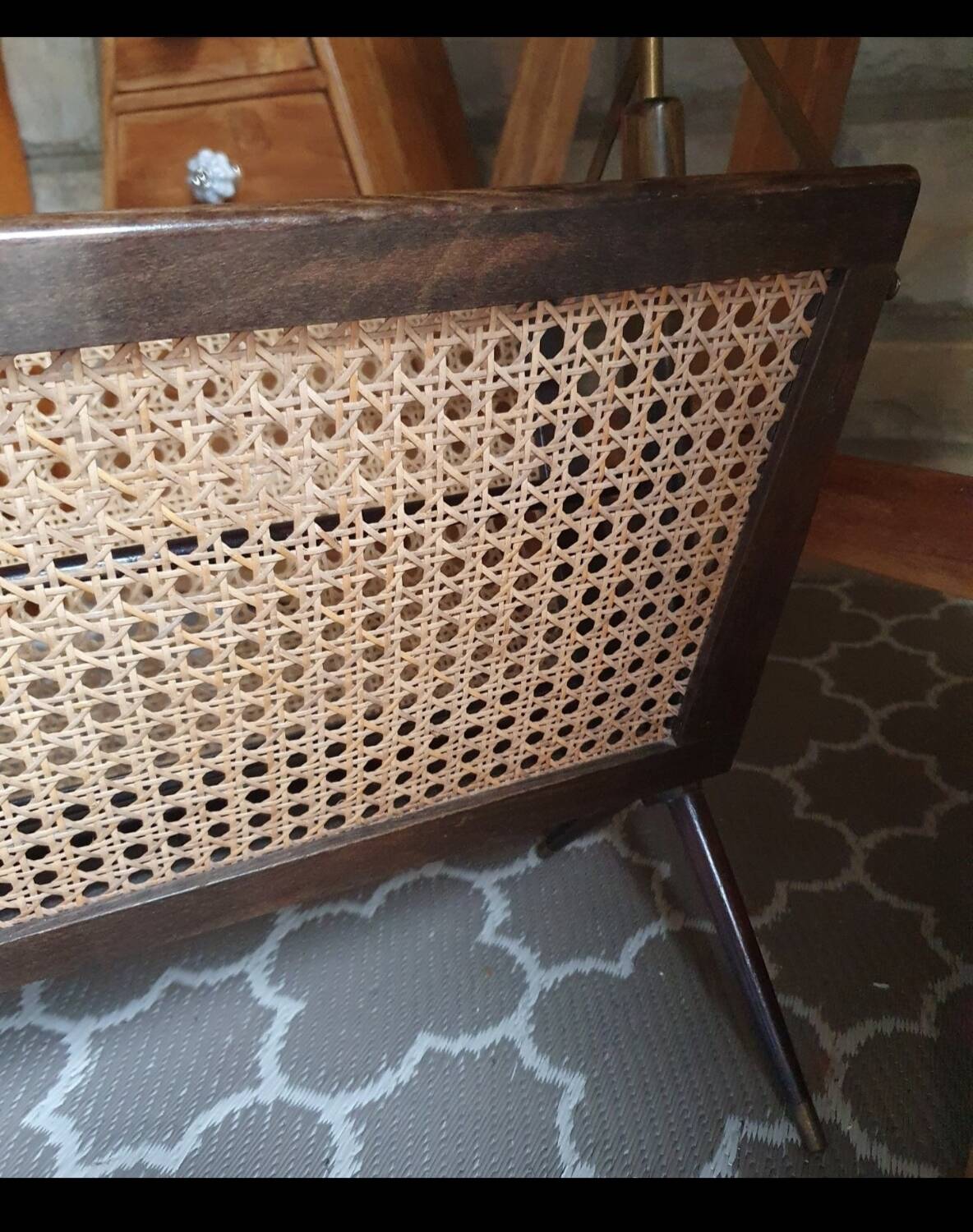 Modernist magazine rack, Italian design