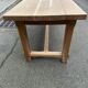 Renovated 19th-century solid oak extendable farmhouse dining table 200cm