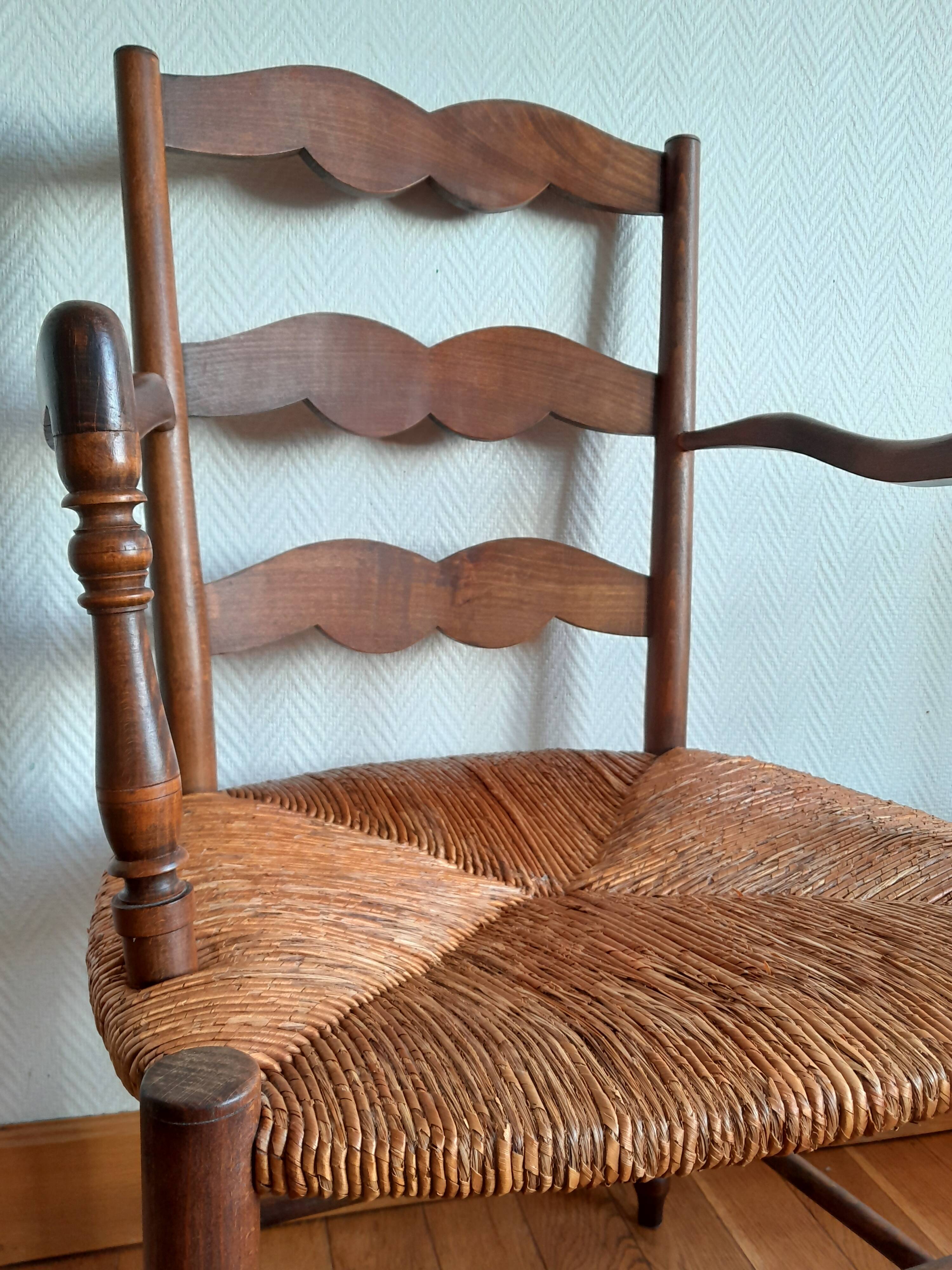 Paire de fauteuils de nourrice, style provençal 19ème siècle