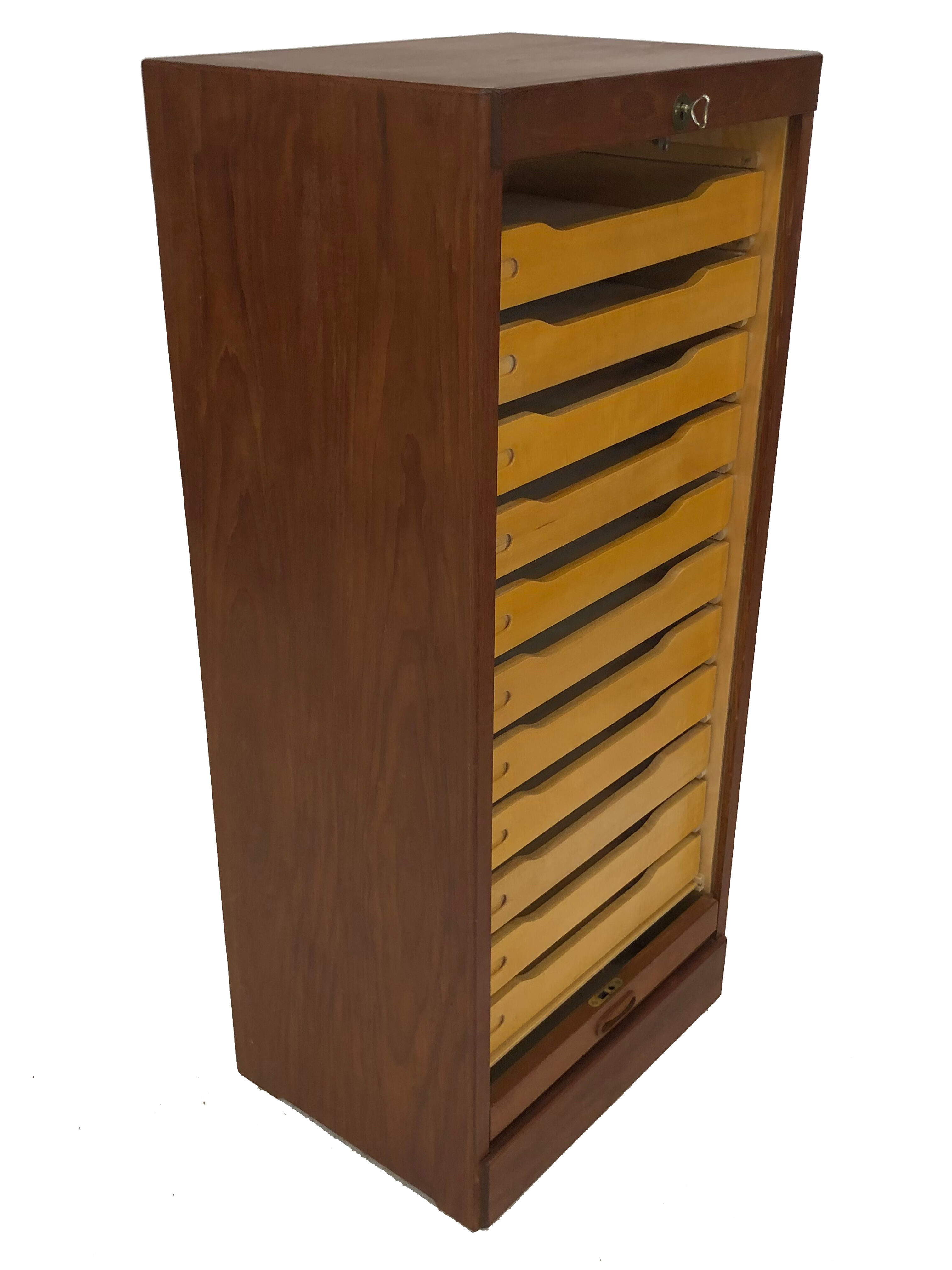Vintage Danish design cabinet in teak veneer