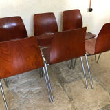 Lot d 6 vintage Pagholz chairs