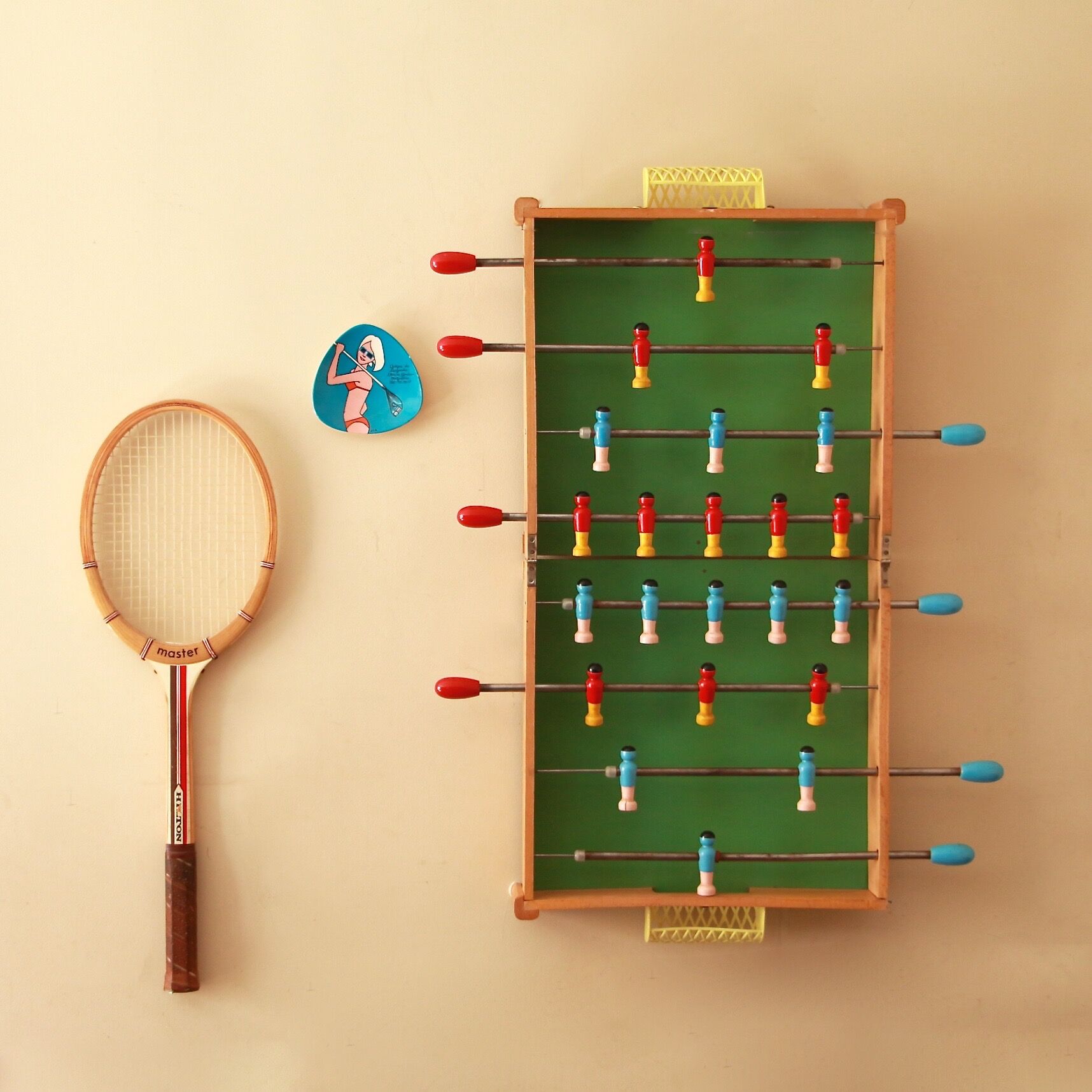 Vintage baby football folding