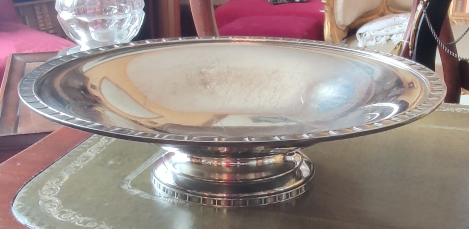 Silver metal fruit cup