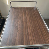 Vintage side table on wheels 60s