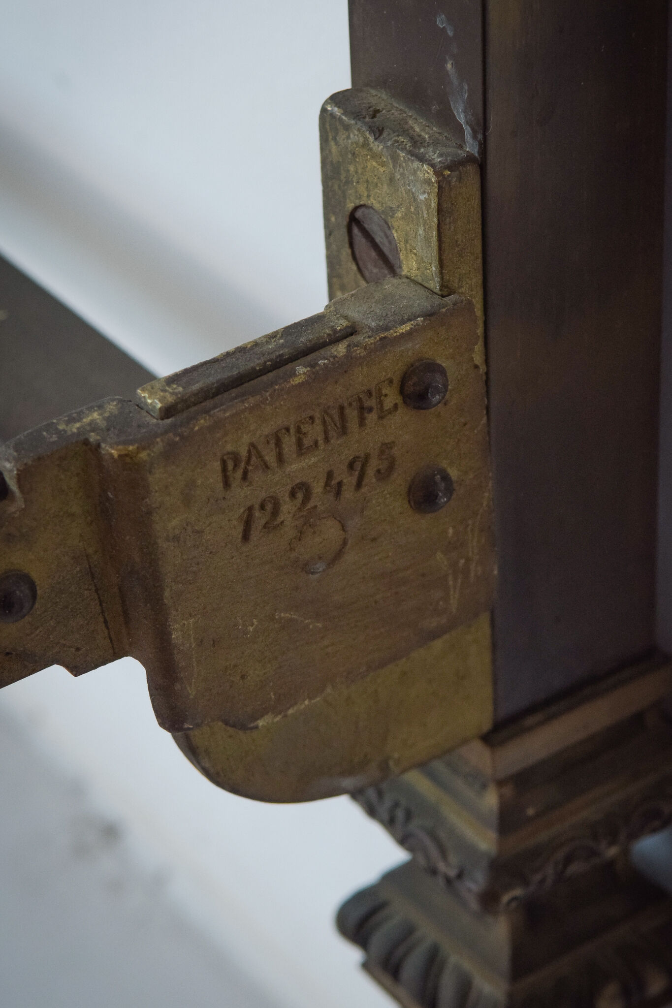 Exceptional decorative brass bed frame