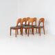 Ensemble de 6 chaises de salle à manger "Morten" par Niels Koefoed