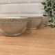 3 small faceted bowls
